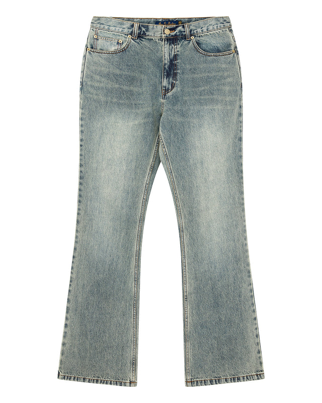 Curve Line Bootcut Jean - Dirty Denim