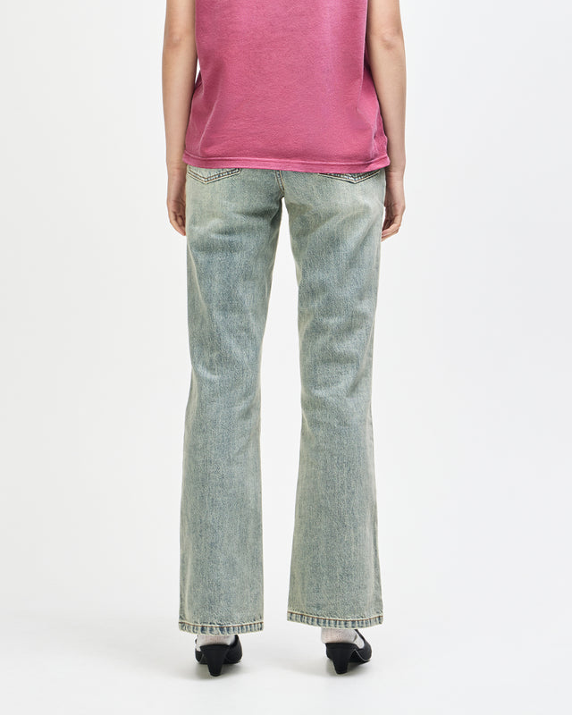 Curve Line Bootcut Jean - Dirty Denim