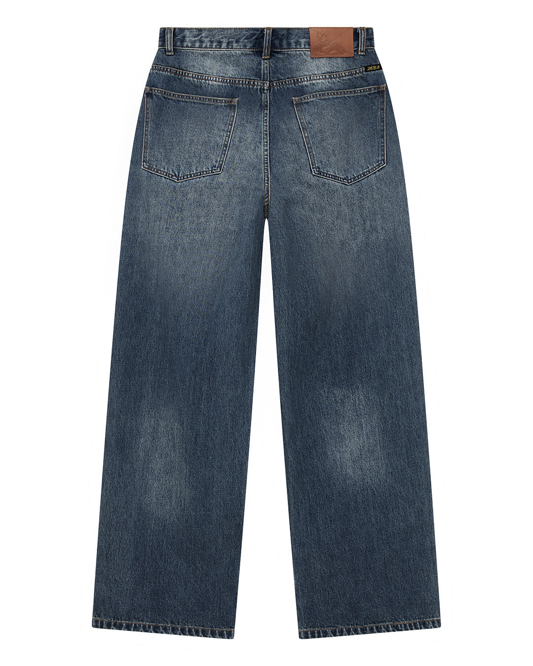 Drift Line Wide Jean - Mid Indigo, view 6|Flatlay