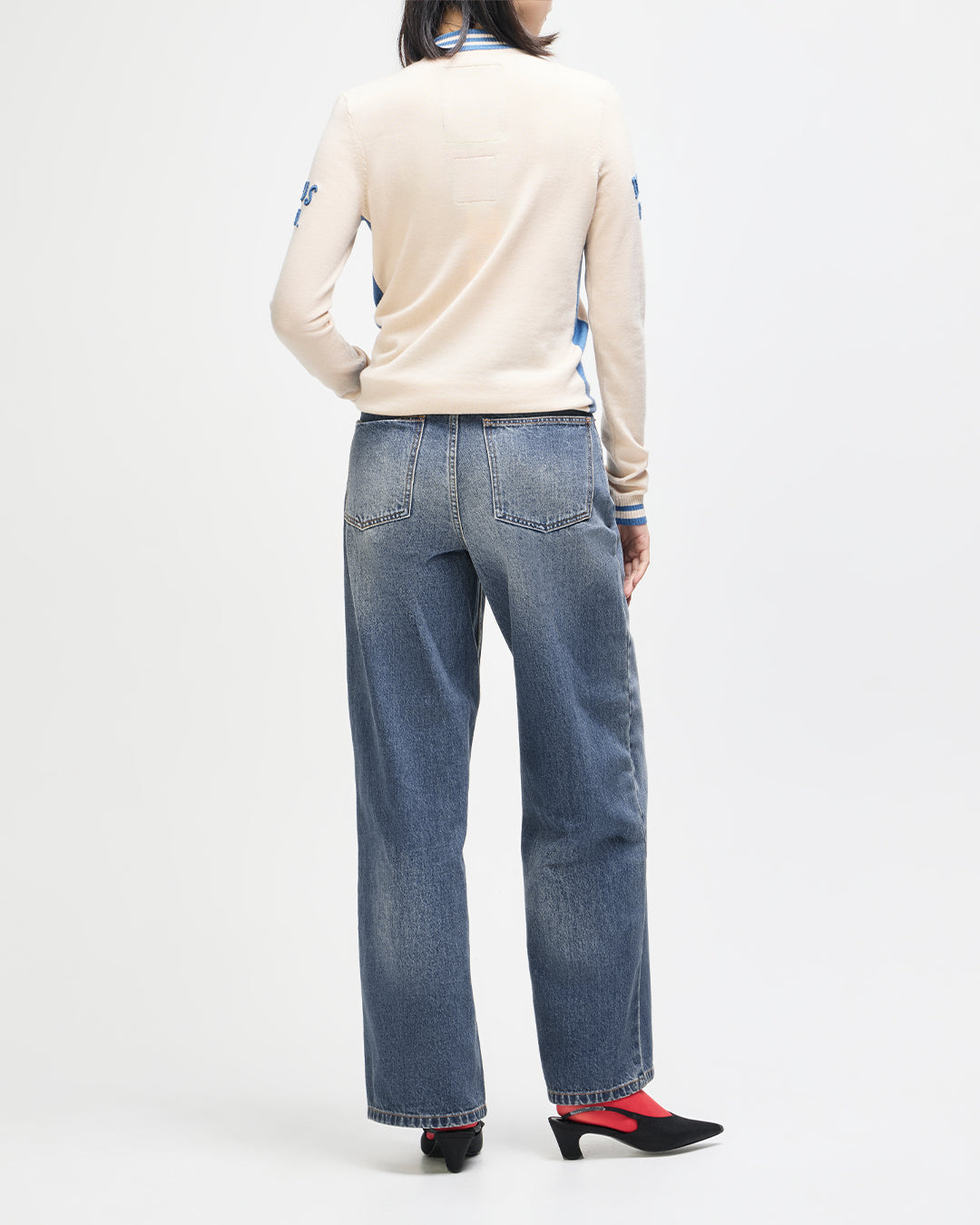 Drift Line Wide Jean - Mid Indigo, view 27