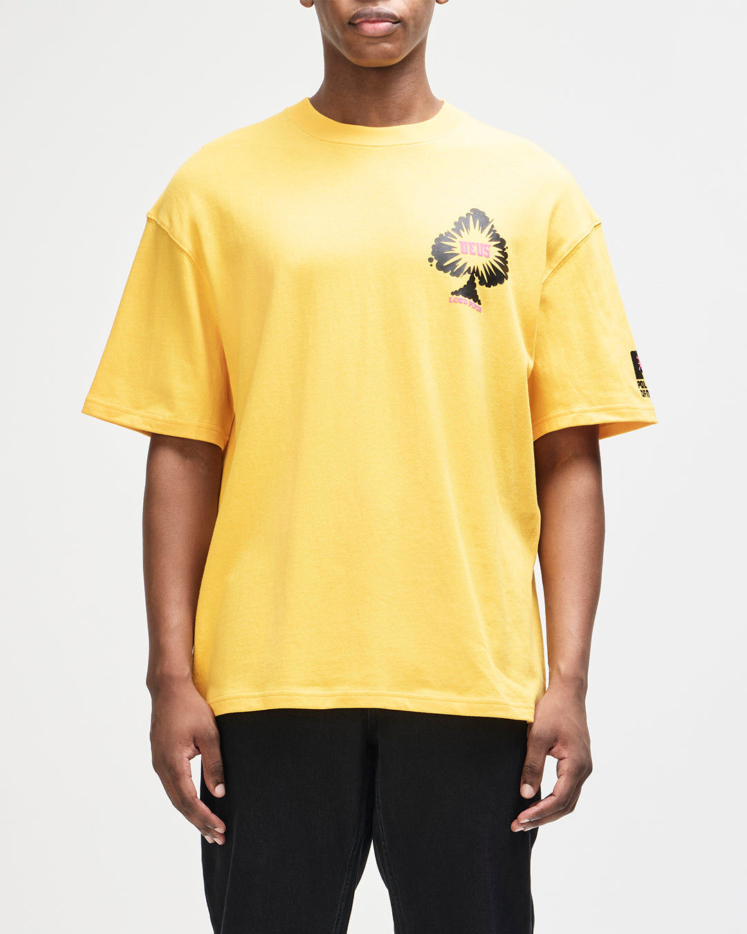 Turpentine Os Tee - Citrus Orange, view 1|Model