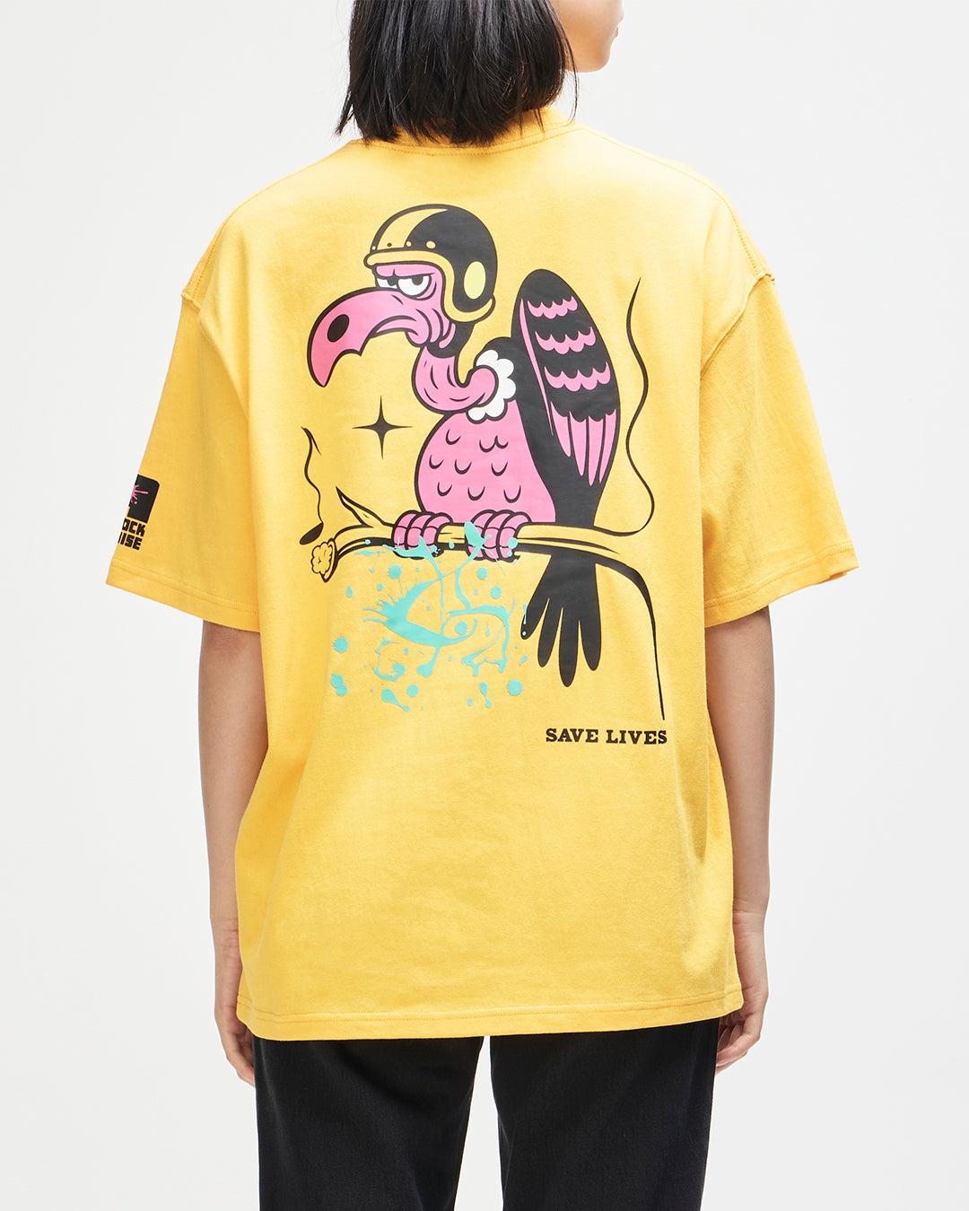 Turpentine Os Tee - Citrus Orange, view 4|Model|Female