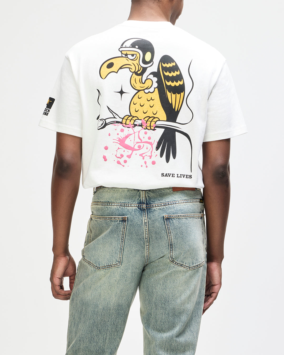 Turpentine Os Tee - Vintage White, view 2|Model