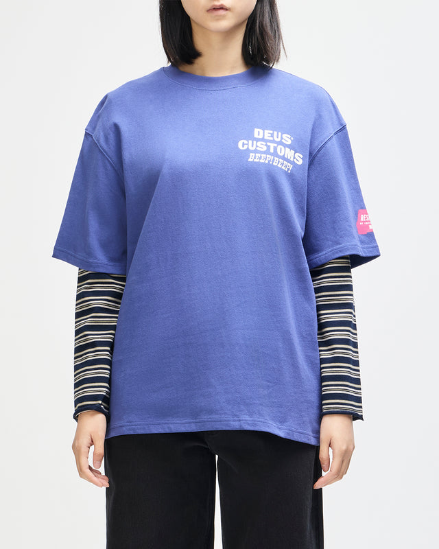 Bloomers Os Tee - Limoges Blue, view 1