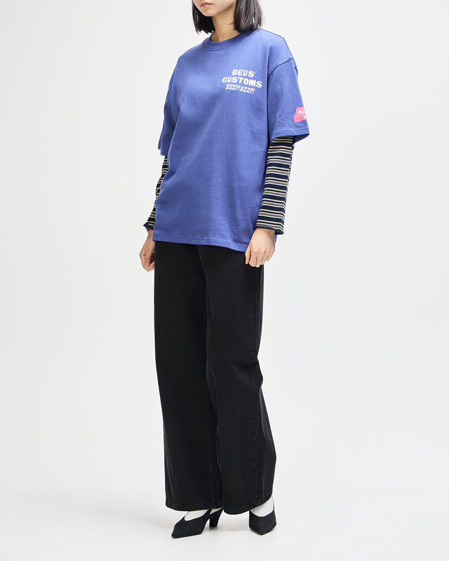 Bloomers Os Tee - Limoges Blue, view 9