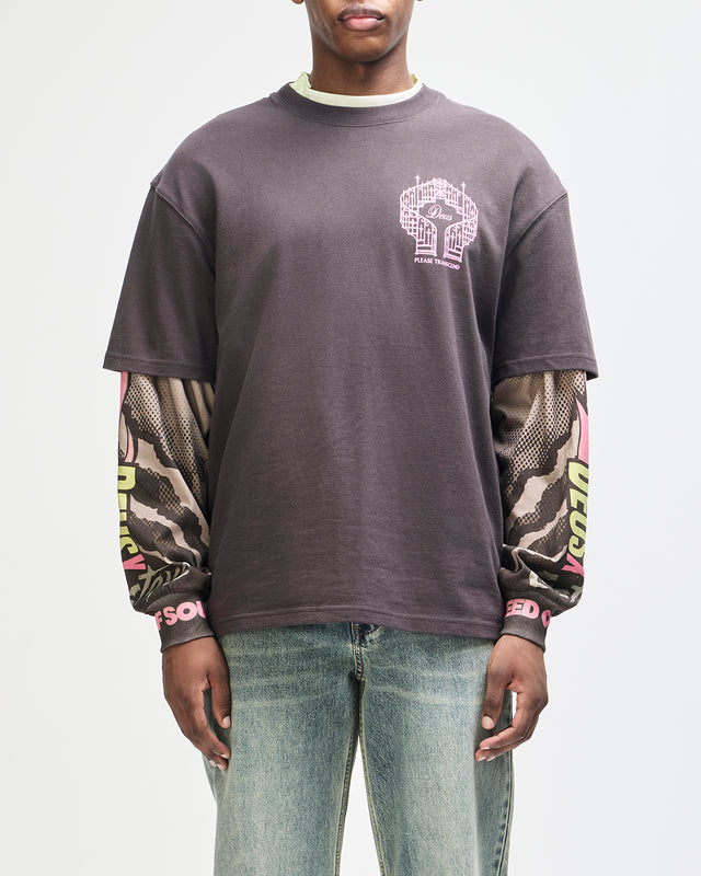 Upstairs Os Tee - Anthracite Grey, view 1