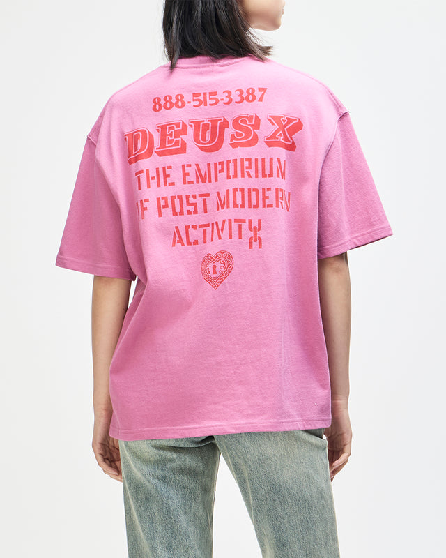Upstairs Os Tee - Red Violet, view 1