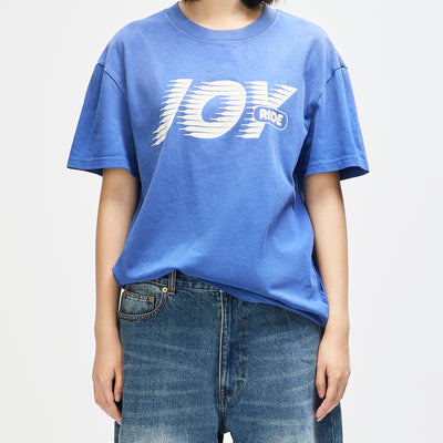 Fast Times Tee - Limoges Blue, view 1|Model
