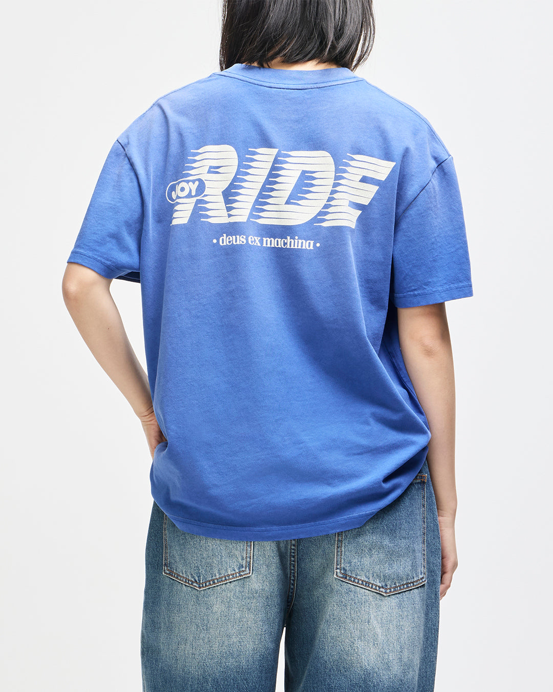 Fast Times Tee - Limoges Blue, view 2|Model