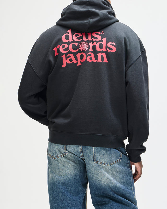 Strata Zip Hoodie - Black, view 2