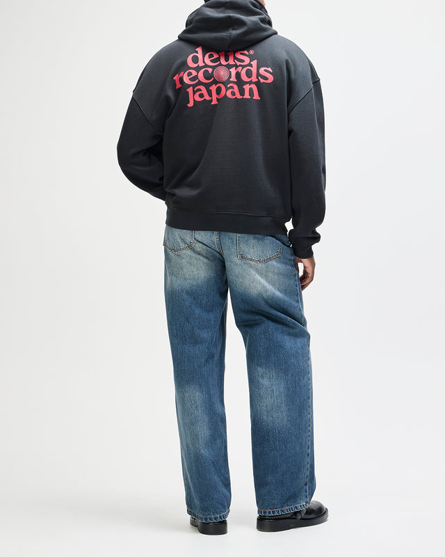 Strata Zip Hoodie - Black, view 6