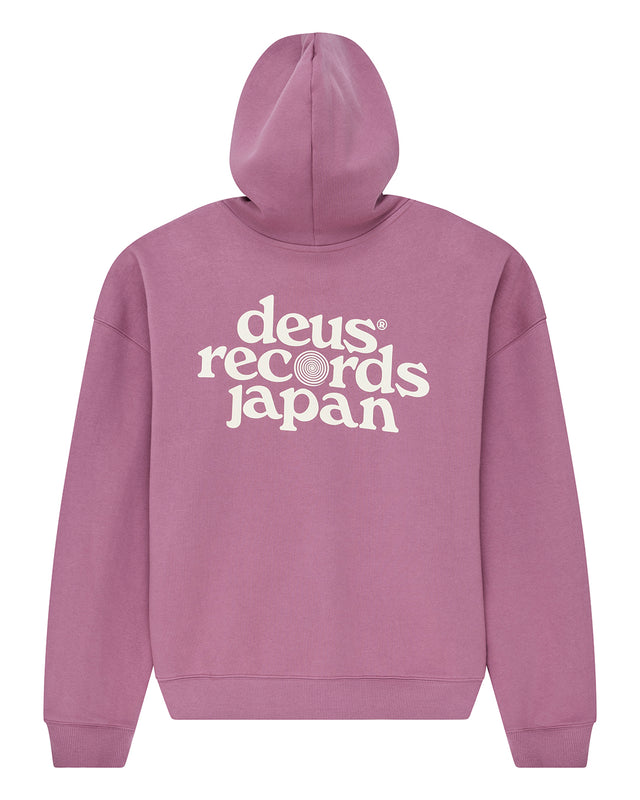Strata Zip Hoodie - Red Violet, view 4