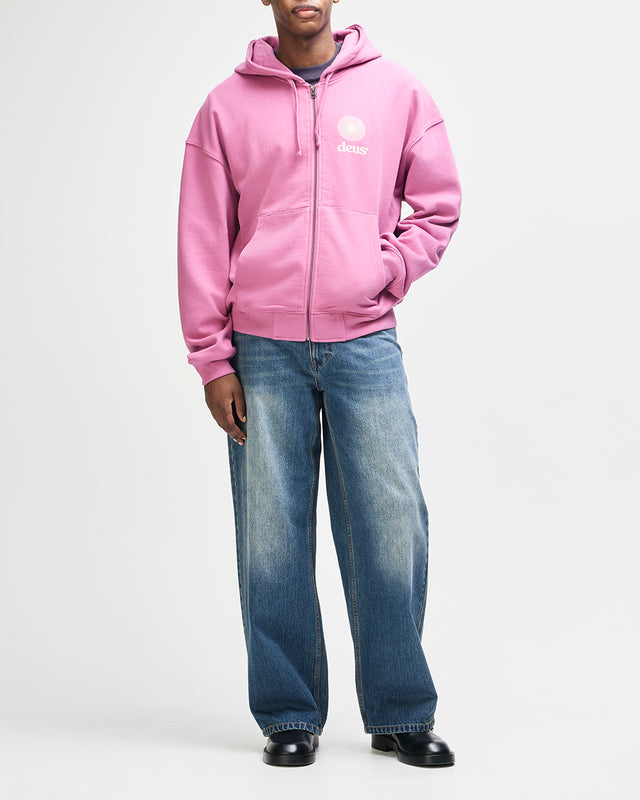 Strata Zip Hoodie - Red Violet, view 11