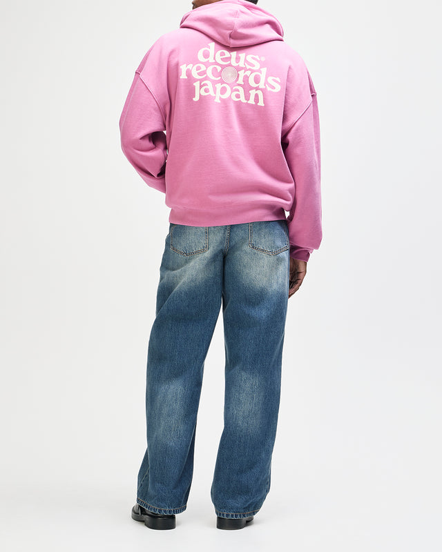 Strata Zip Hoodie - Red Violet, view 7