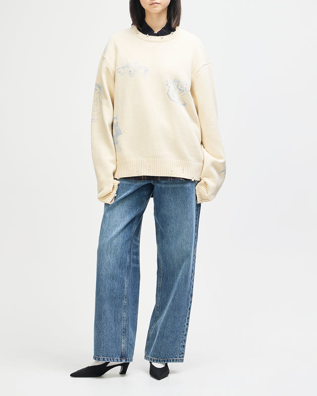 Everywhere Knit - Cream-Chambray, view 13