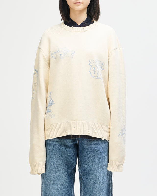 Everywhere Knit - Cream-Chambray, view 1