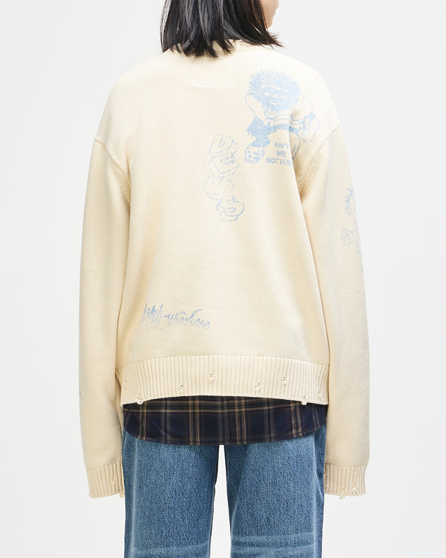 Everywhere Knit - Cream-Chambray, view 5