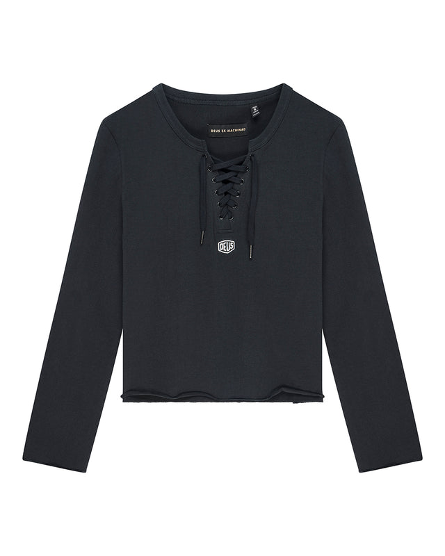 Stoppa Lace-Up Top - Black, view 3