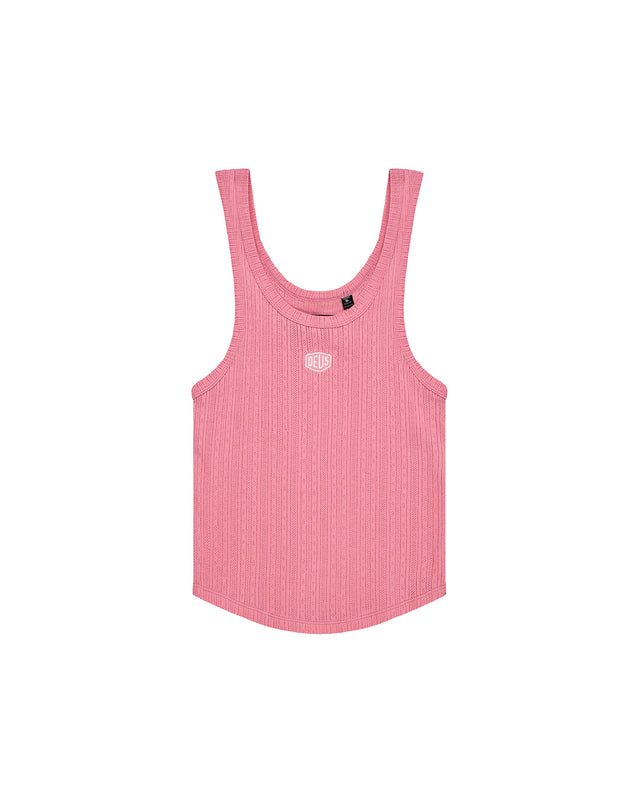 June Pointelle Shield Tank - Prism Pink, view 3
