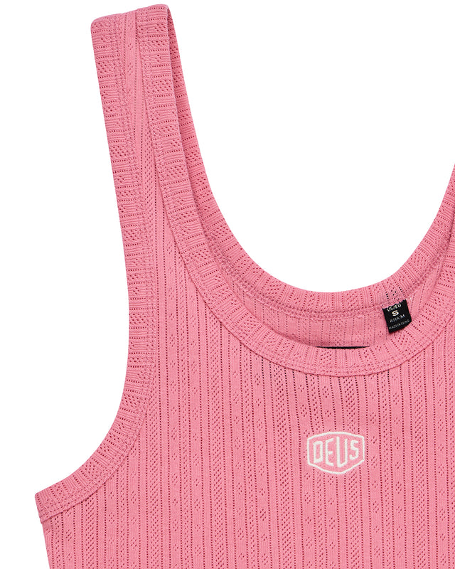 June Pointelle Shield Tank - Prism Pink, view 7