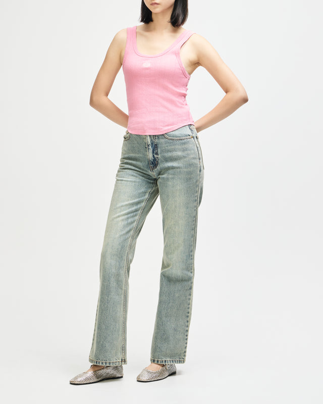 June Pointelle Shield Tank - Prism Pink, view 10