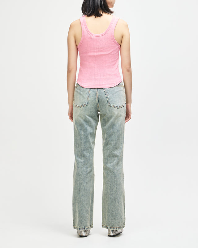 June Pointelle Shield Tank - Prism Pink, view 6
