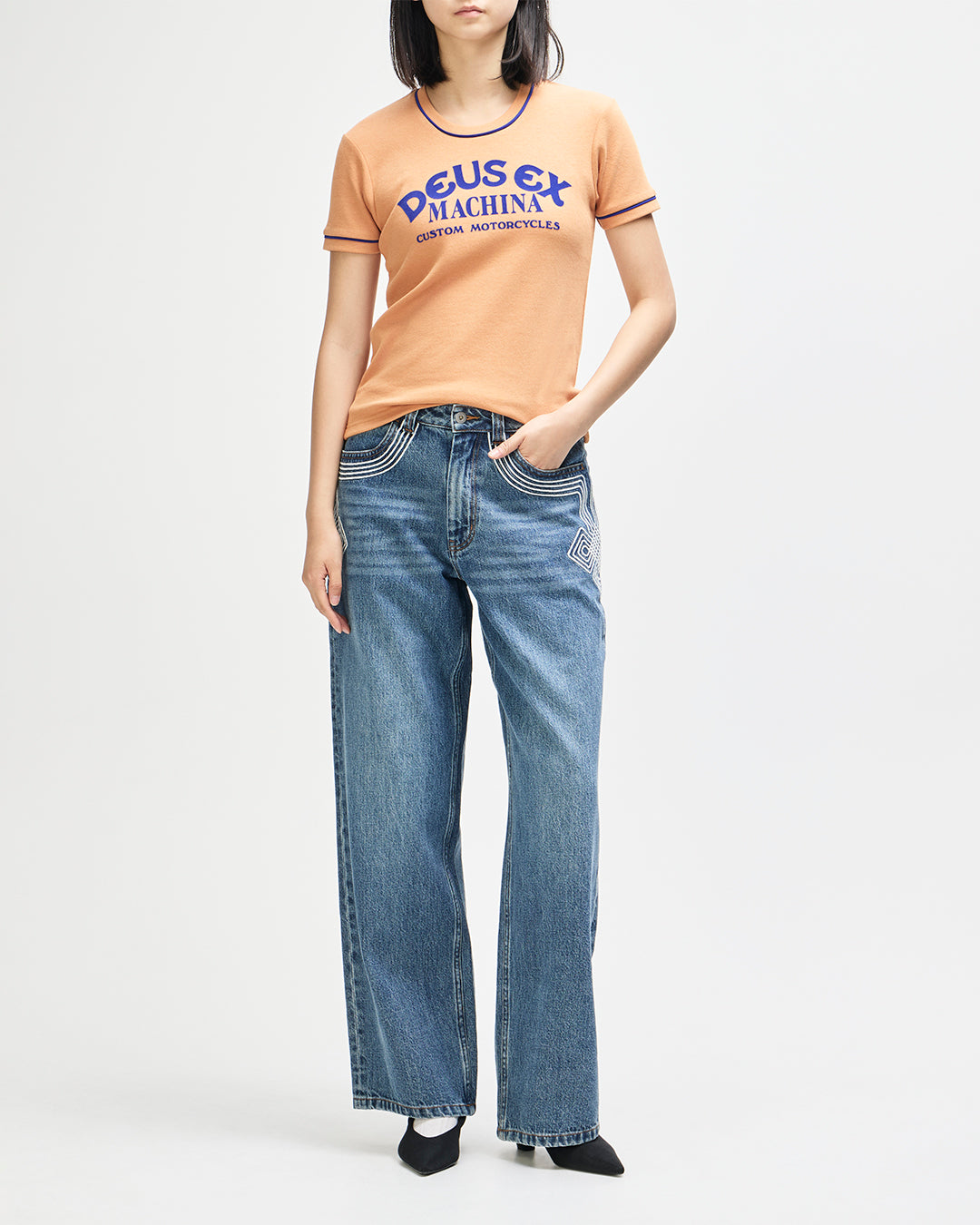 T-Shirts | Deus Ex Machina | Lost World Tee - Sandglow Orange