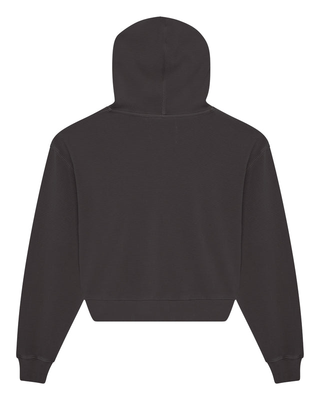 Waffle Hoodie - Anthracite Grey