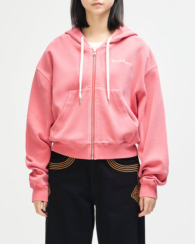Waffle Hoodie - Poinsettia Red, view 1
