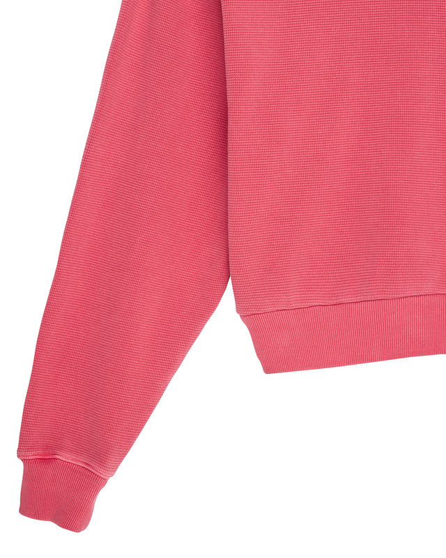 Waffle Hoodie - Poinsettia Red, view 8