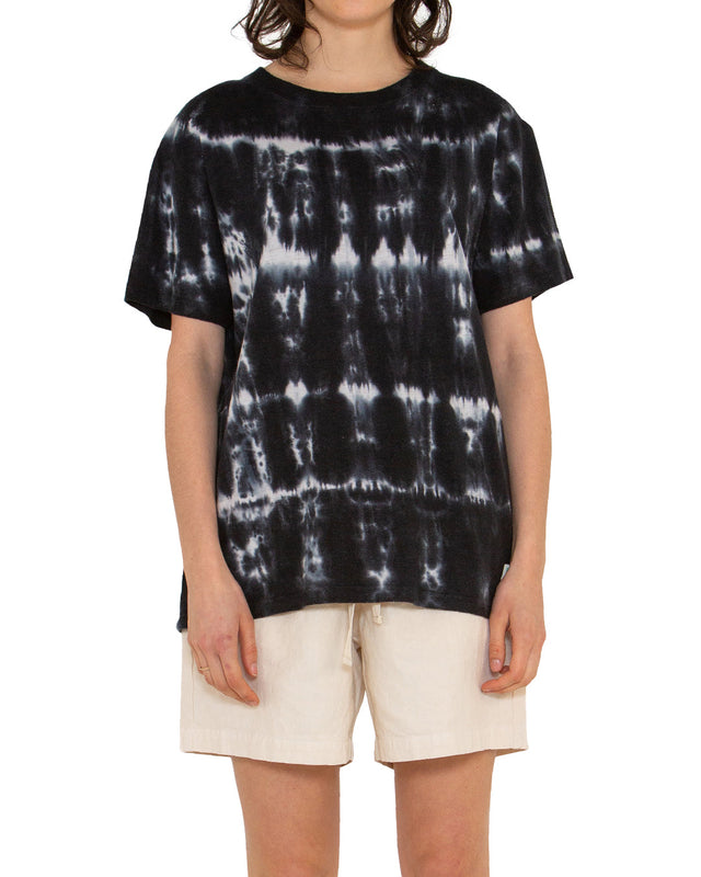 Lorrie Tee (Oversized Fit) - Shadow Grey Tie Dye