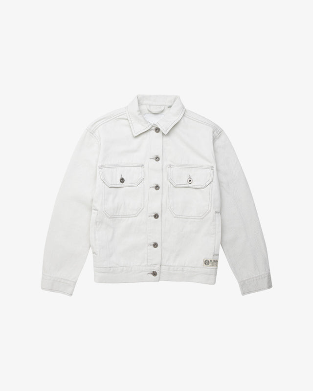 Coby Jacket (Oversized Fit) - Bleached White