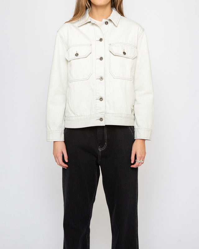 Coby Jacket (Oversized Fit) - Bleached White