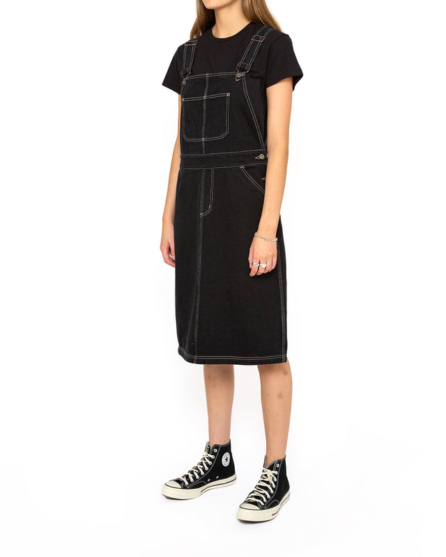 black overall dress denim Cute Black Denim Overall Dress - Overall Dress - Denim Dress