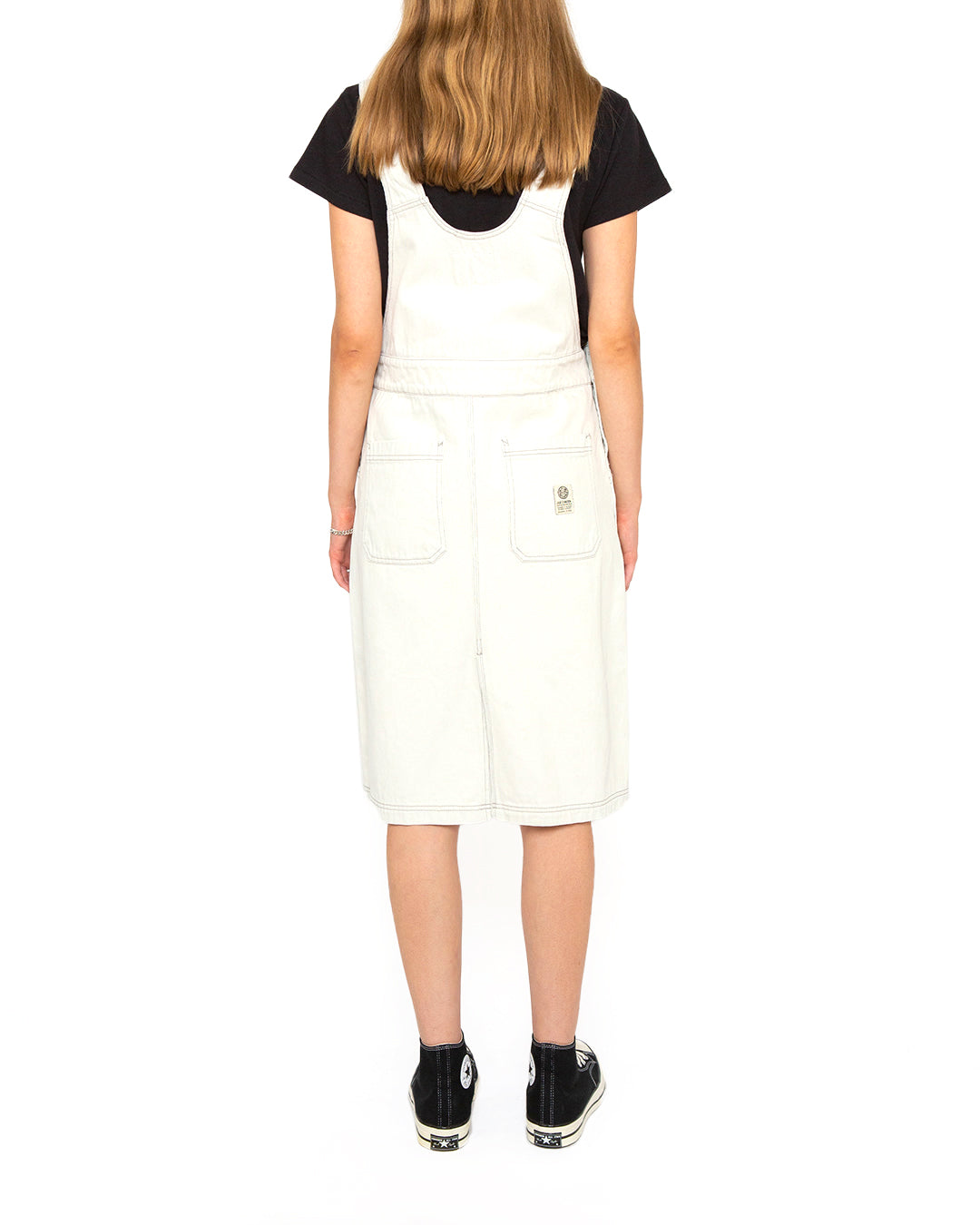 Overall Dress Relaxed Fit Bleached White 6 Deus Womens Dresses