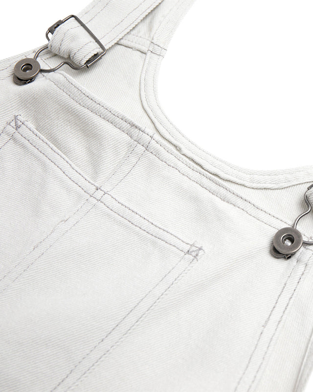 Vada Overall (Relaxed Fit) - Bleached White