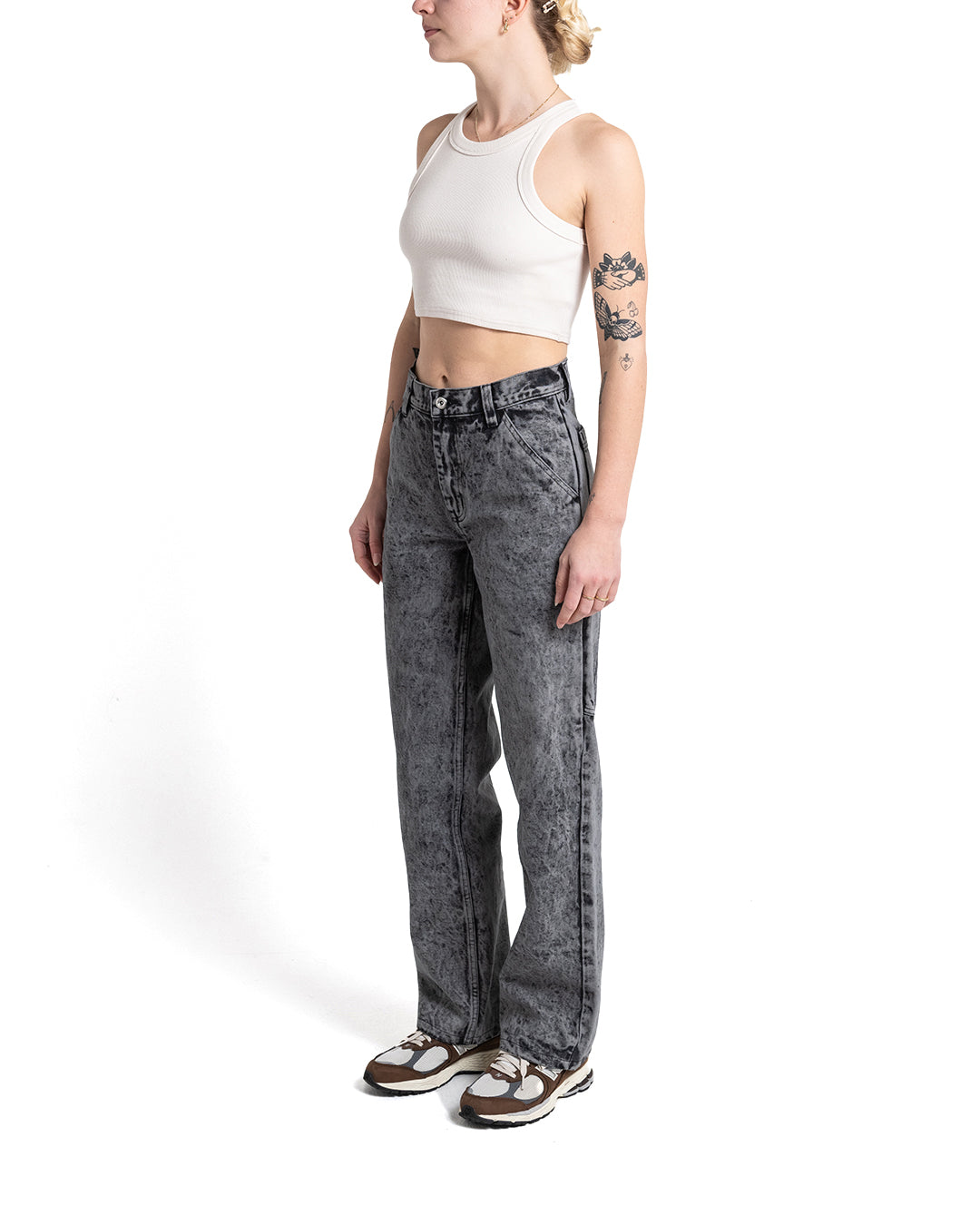 Womens Pants | Deus Ex Machina | Acid Bernie Pant Black Acid