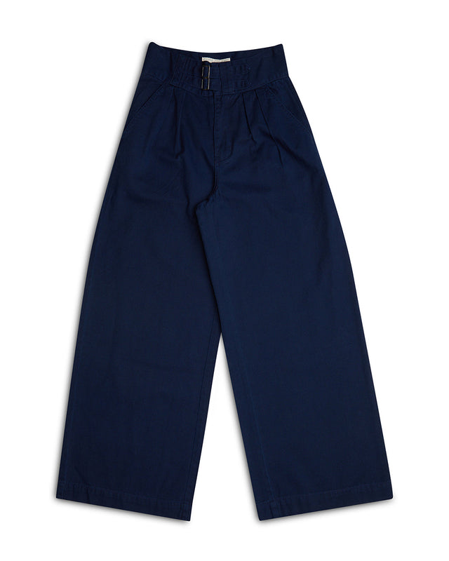 Gray Tailored Pant - Navy