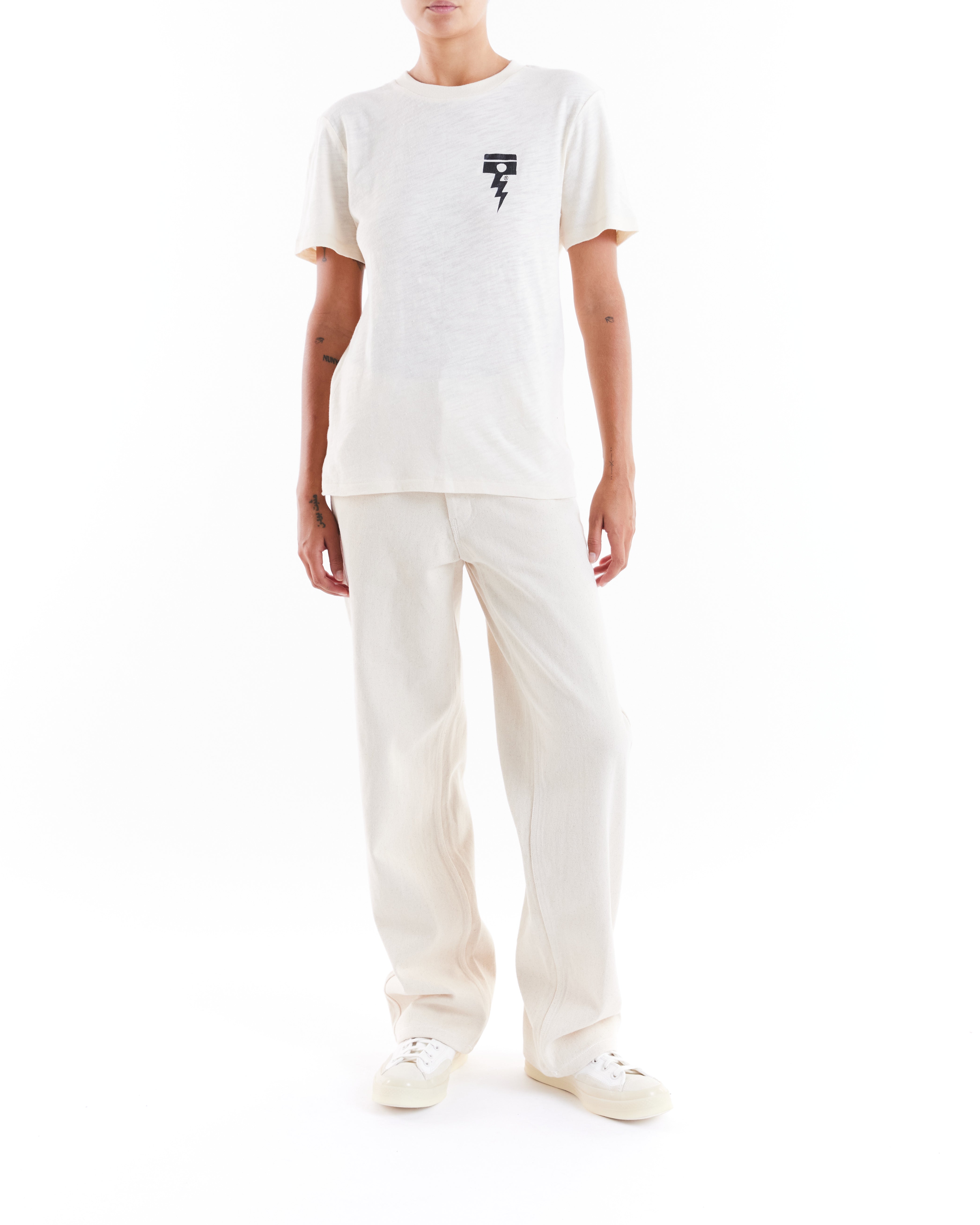 Womens Tees | Deus Ex Machina | Shots Fired Tee Dirty White – Deus