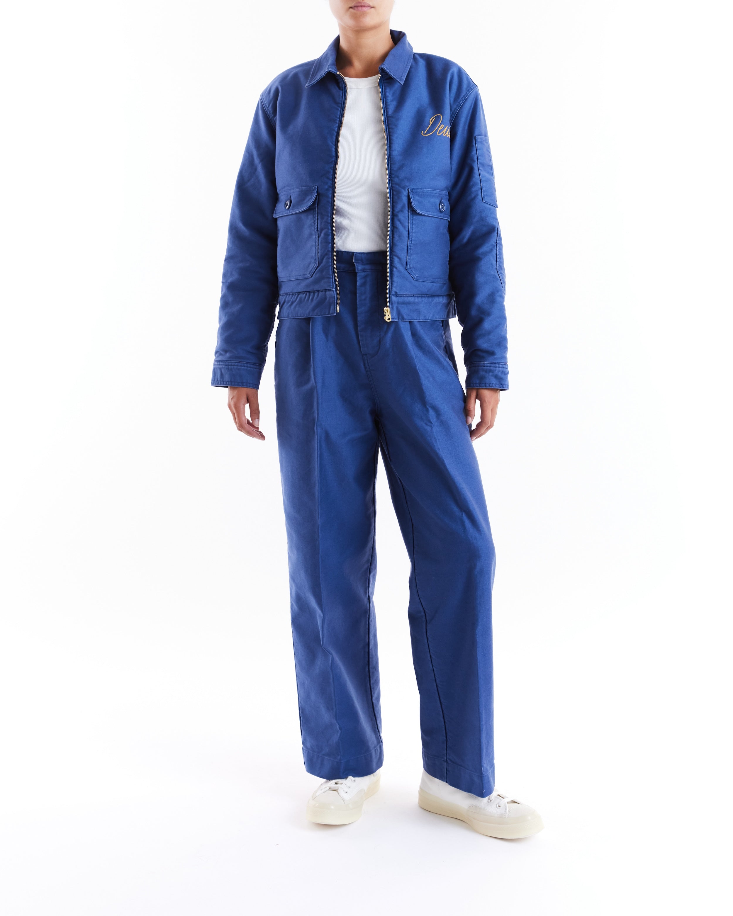 Womens Jackets | Deus Ex Machina | Hep Cat Jacket Mechanic Blue