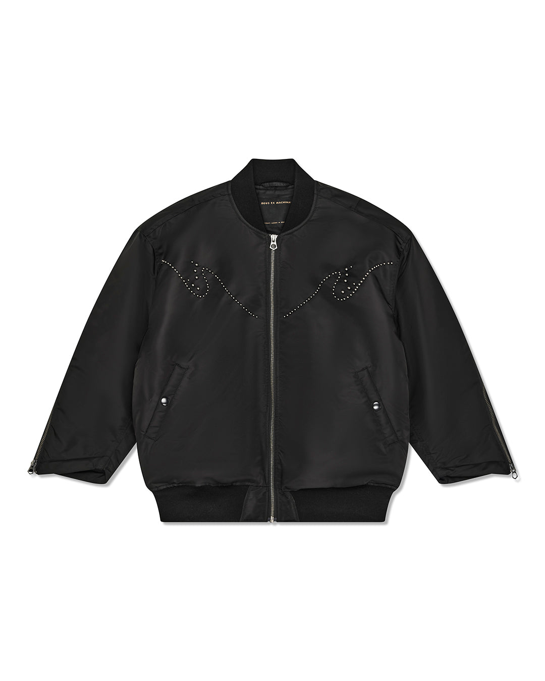 Womens Jackets | Deus Ex Machina | Sunset Bomber - Black – Deus Ex
