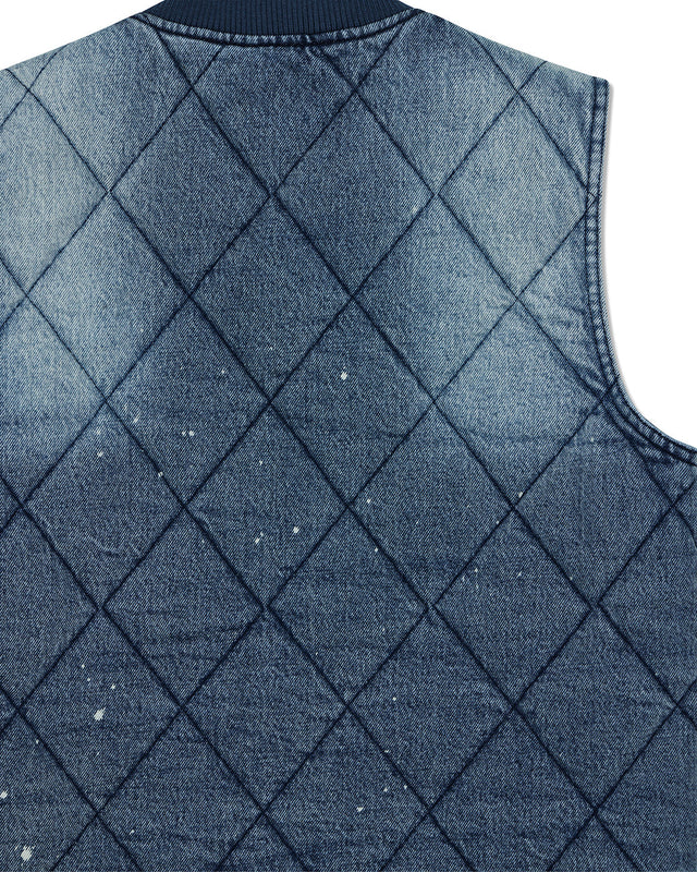 Dayton Denim Vest - Bleach Wash