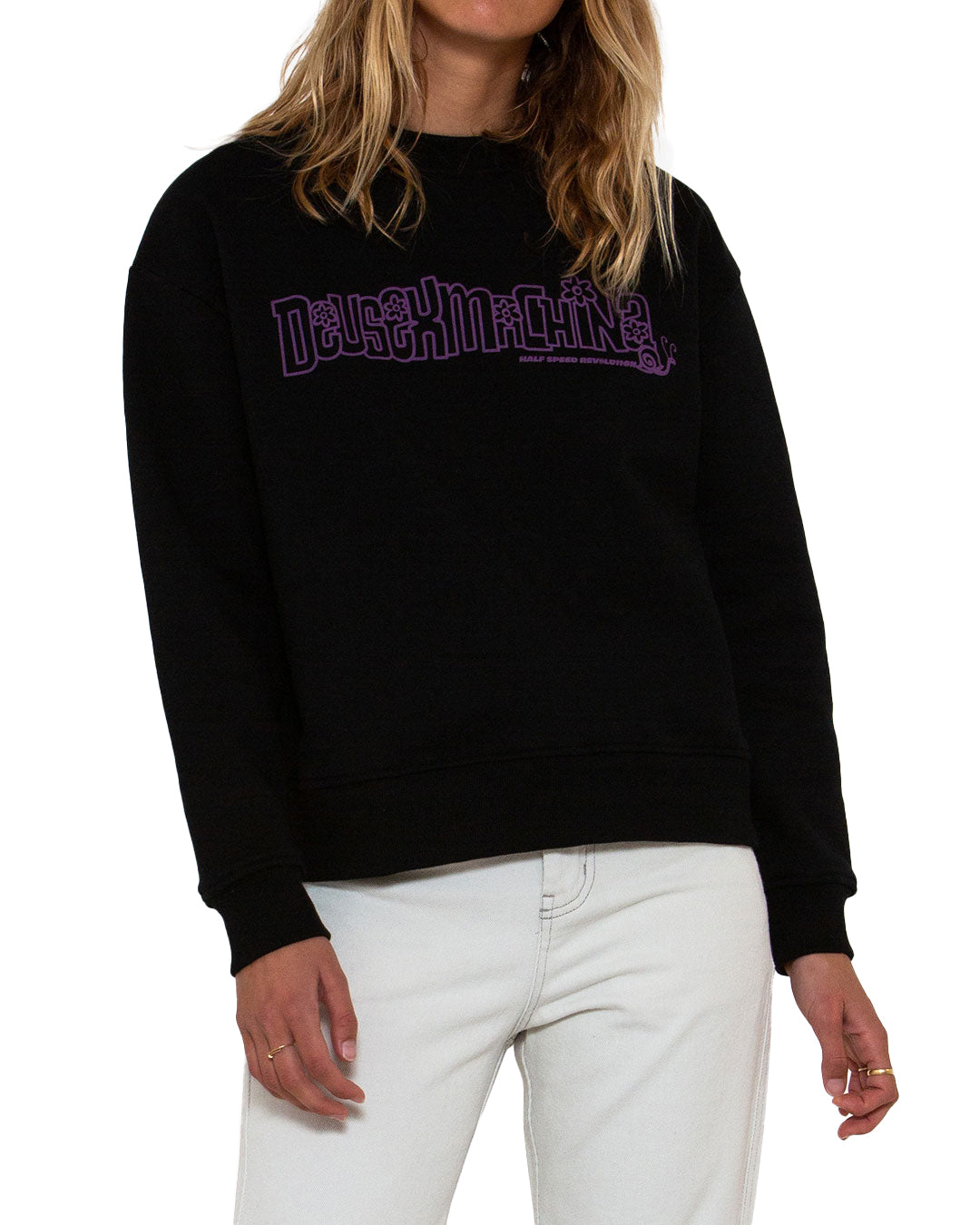 Ladies Sweaters | Deus Ex Machina | Idle Dxw Crew – Deus Ex