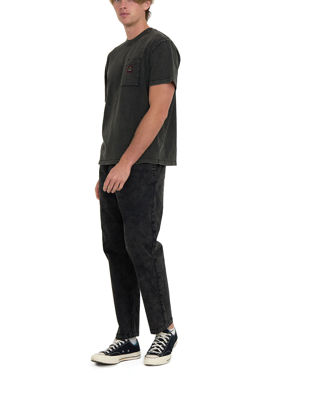 Tees | Deus Ex Machina | Acid Pocket Tee Anthracite – Deus Ex