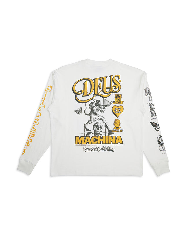 Divine Spark Long Sleeve Tee - Vintage White