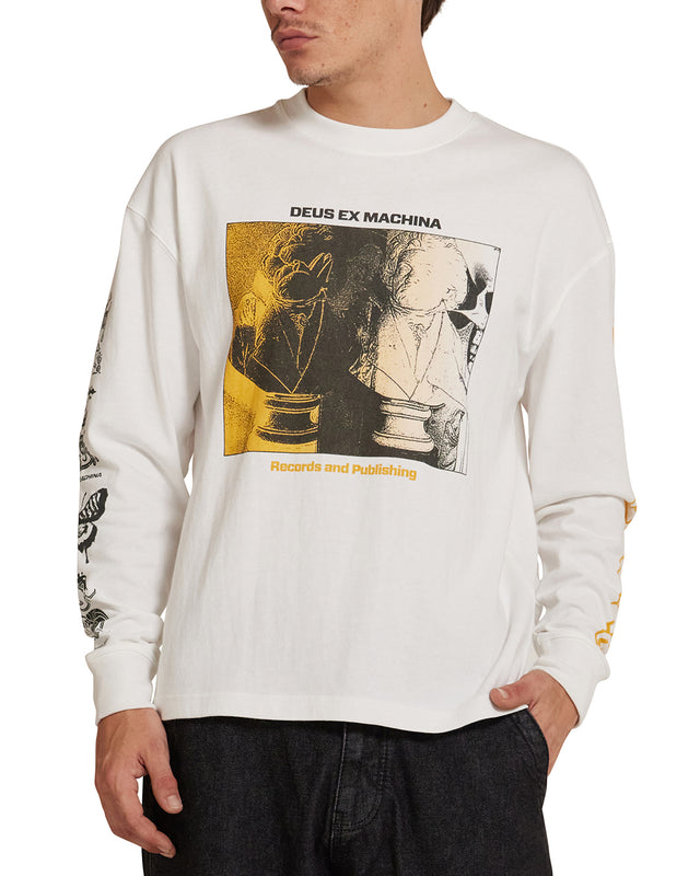 Divine Spark Long Sleeve Tee - Vintage White