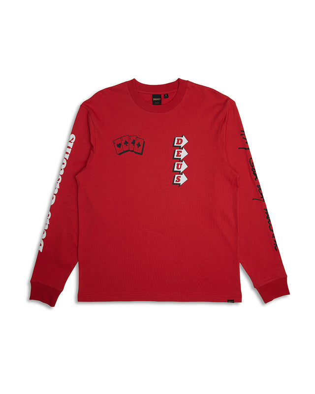 Way Off Long Sleeve Tee - Valiant Red