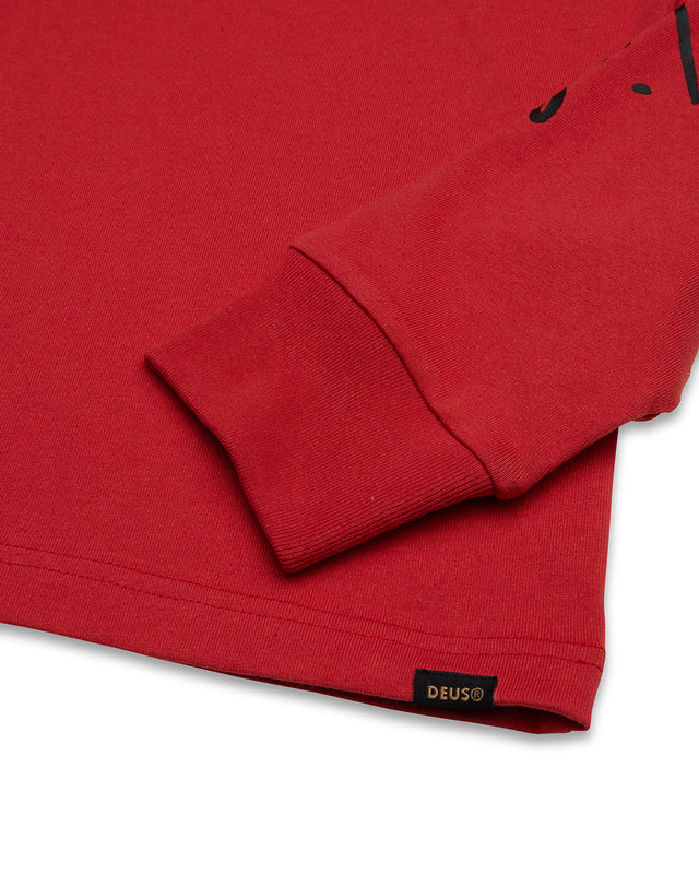 Way Off Long Sleeve Tee - Valiant Red