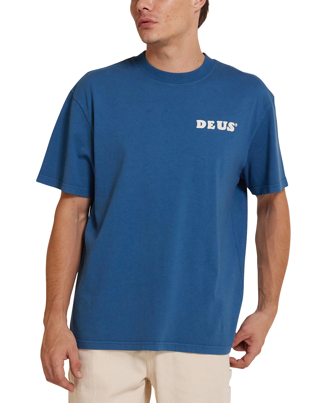 Tees | Deus Ex Machina | Real Good Tee Moroccan Blue – Deus Ex