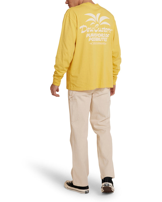 Last Resort Ls Tee - Mimosa Gold